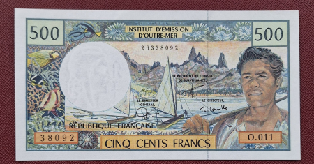 Polinezia Franceza 500 franci 2003, rara, necirculata [1]