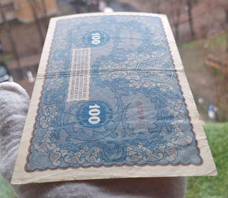 Polonia 100 marek 1919, circulata [3]