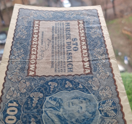 Polonia 100 marek 1919, circulata [6]