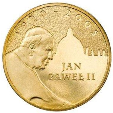 Monede straine - Polonia 2 zloti 2005, Papa Ioan Paul II (1920-2005), UNC