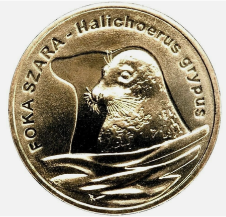 Monede straine - Polonia 2 zloti 2007, Foca cenusie, UNC