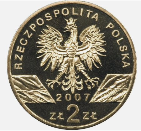 Polonia 2 zloti 2007, Foca cenusie, UNC [1]