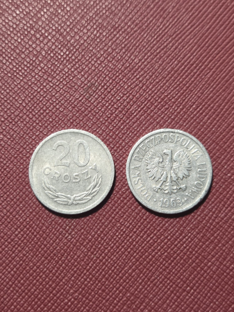 Monede straine - Polonia 20 groszy 1963-1973