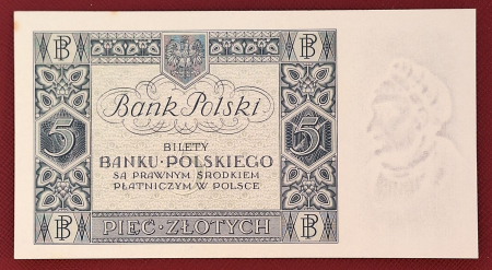 Polonia 5 zloti 1930, necirculata, mai rara [1]