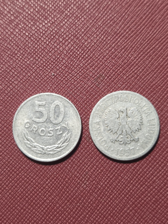 Monede straine - Polonia 50 groszy 1957-1973
