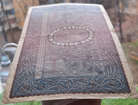 Polonia 5000 marek 1919, circulata [3]