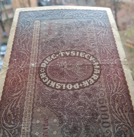 Polonia 5000 marek 1919, circulata [4]