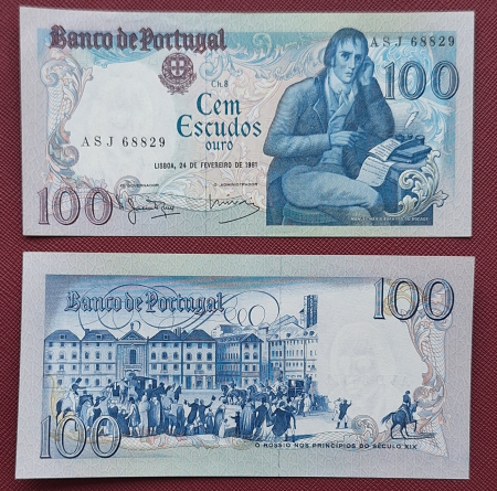 Monede Euro, Eurocenti - Portugalia 100 Escudos 1981, aproape necirculata
