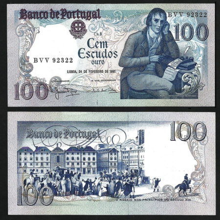 Portugalia - Portugalia 100 Escudos 1981, necirculata
