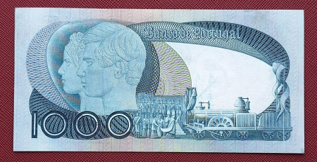 Portugalia 1000 Escudos 1968, aproape necirculata [1]