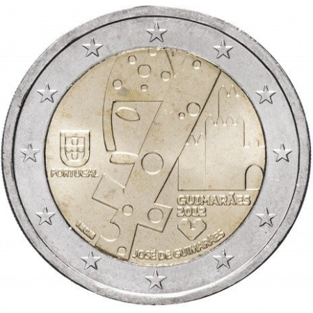Monede - Portugalia 2 euro 2012, Guimarães - Capitală Culturală Europeană, UNC