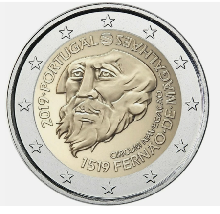 Portugalia - Portugalia 2 euro 2019, Ferdinand Magellan, UNC