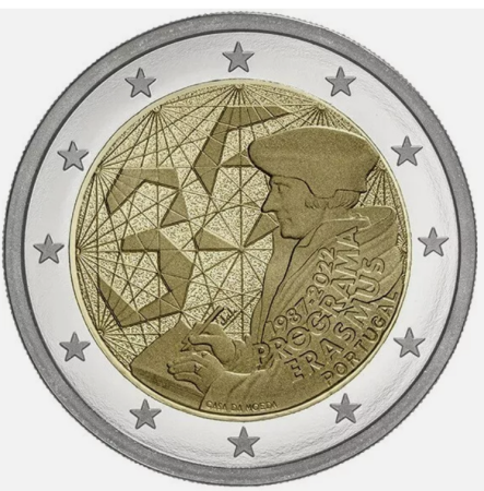 Portugalia - Portugalia 2 euro 2022 Erasmus, UNC
