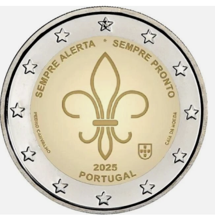 Portugalia - Portugalia 2 euro 2025, A 16-a Instanță Mondială a Cercetașilor, UNC