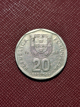 Monede - Portugalia 20 Escudos 1988