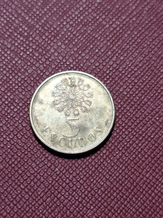 Monede - Portugalia 5 Escudos 1990