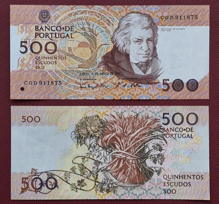 Monede Euro, Eurocenti - Portugalia 500 Escudos 1993-1994, aproape necirculata