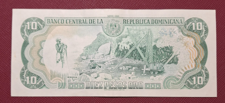 Republica Dominicana - Republica Dominicana 10 Pesos Oro 1990, circulata