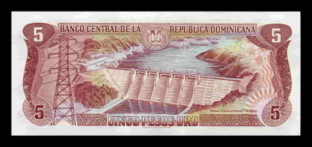 Republica Dominicana - Republica Dominicana 5 Pesos Oro 1996, Francisco del Rosario, UNC