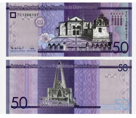 Republica Dominicana - Republica Dominicana 50 Pesos 2023, necirculata