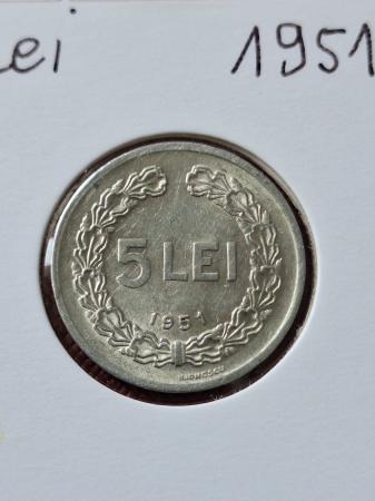 Republica Populara Romana, 5 Lei 1951 [1]