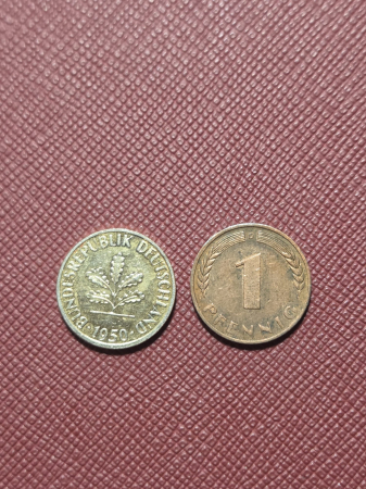 Monede - RFG 1 pfennig 1950