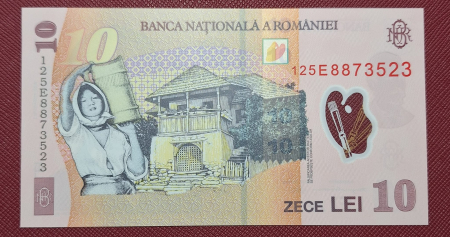 Bancnote - Romania 1 buc x 10 lei 2012, polimer, necirculata