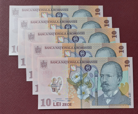 Bancnote - Romania 1 buc x 10 lei 2025, polimer, necirculata, avem si consecutive