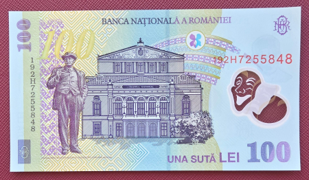Bancnote Romania - Romania 1 buc x 100 lei 2019, polimer, necirculata