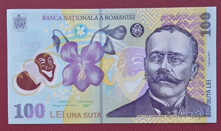 Romania 1 buc x 100 lei 2019, polimer, necirculata [1]