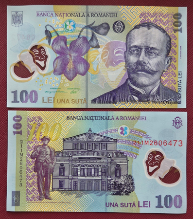 Bancnote Romania - Romania 1 buc x 100 lei 2021, polimer, necirculata