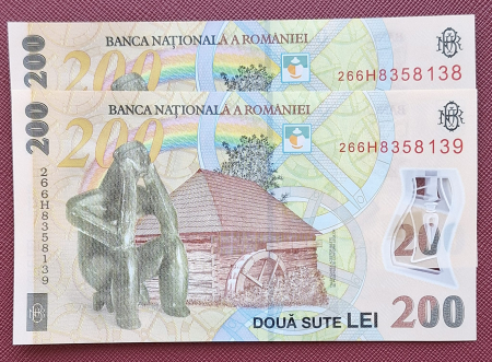 Bancnote Romania - Romania 1 buc x 200 lei 2026, polimer, necirculata