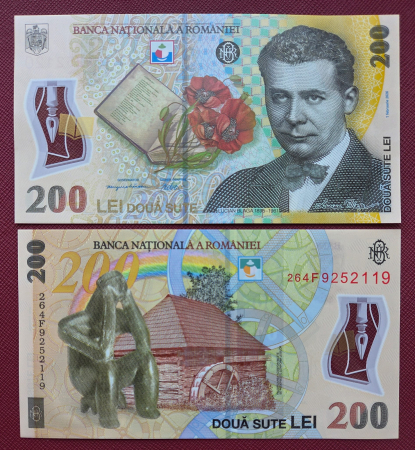 Bancnote Romania - Romania 1 buc x 200 lei 2026, semnatura Mugur Tolici , necirculata