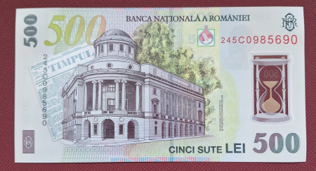 Romania 1 buc x 500 lei 2024, polimer, necirculata [1]