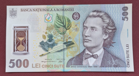 Bancnote Romania - Romania 1 buc x 500 lei 2024, polimer, necirculata