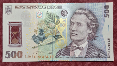 Romania 1 buc x 500 lei 2025, polimer, necirculata [1]