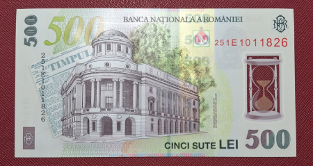 Bancnote - Romania 1 buc x 500 lei 2025, polimer, necirculata