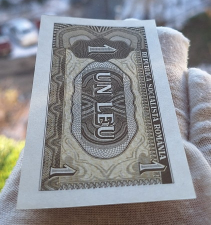 Romania 1 leu 1966, seria C.0023/133194, necirculata [3]