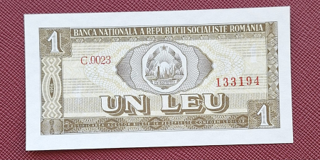 Bancnote - Romania 1 leu 1966, seria C.0023/133194, necirculata