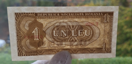 Romania 1 leu 1966, seria F.0029/630886, necirculata [3]