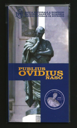 Romania, 1 Leu 2008 - 2000 ani de la exilarea poetului Publius Ovidius Naso, tombac [2]