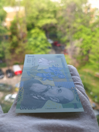 Romania 1 leu 2024, SERIE RADAR: 248P5078705, polimer, necirculata [3]