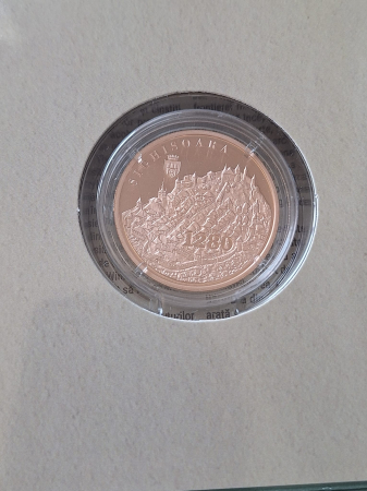 Romania, 1 Leu 2025 - 745 ani de la prima atestare a orasului SIGHISOARA, tombac [1]
