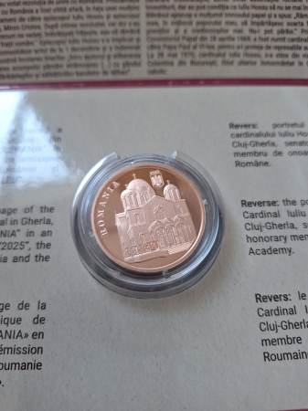 Romania, 1 Leu 2025 - Anul Cardinalului Iuliu Hossu, tombac [3]