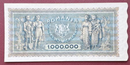 Romania 1 milion lei 1947, seria D.1424/0221, UNC [1]