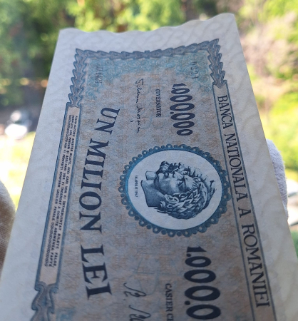 Romania 1 milion lei 1947, seria D.1424/0221, UNC [7]