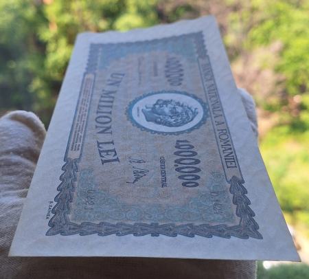 Romania 1 milion lei 1947, seria D.1424/0221, UNC [8]