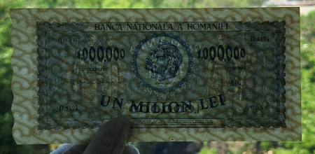 Romania 1 milion lei 1947, seria D.1424/0958, UNC [2]
