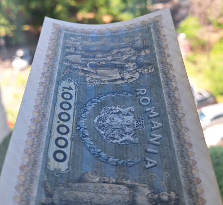 Romania 1 milion lei 1947, seria D.1424/0958, UNC [5]