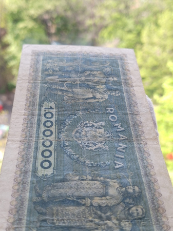 Romania 1 milion lei 1947, seria P.0157/0528, stare buna [4]